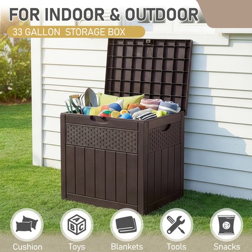 Garden storage box 33gal 126l - garden, 33gal/126l