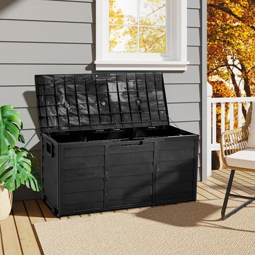 Black garden storage - black, utility