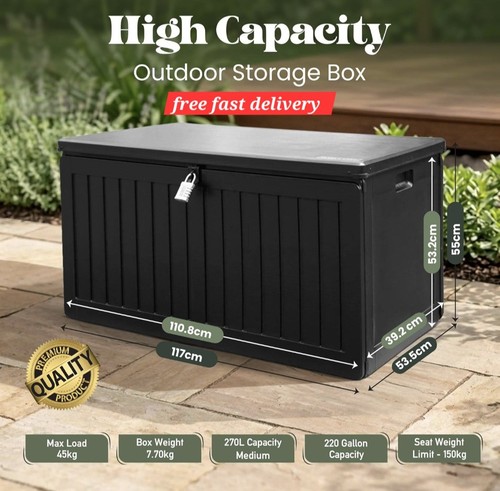 Large 270l patio outdoor - patio,