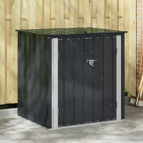Garden storage box black - storage, steel