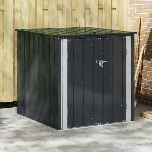 Garden storage box black - box, steel