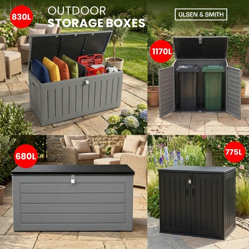 Outdoor storage box with - storage,