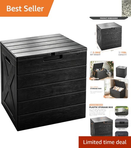 Spacious 118l lockable outdoor - spacious,