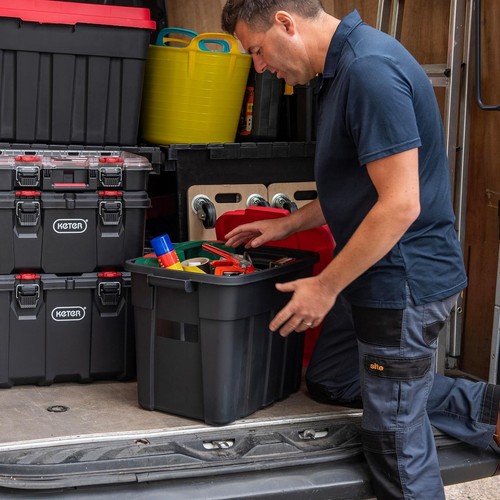 Keter black red tuff box - black/red,
